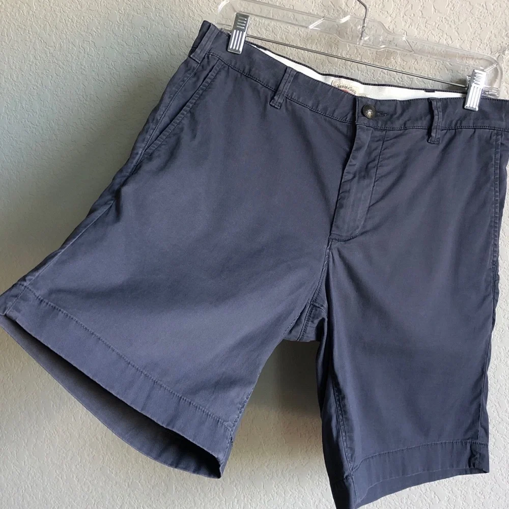 Faherty Mens Island Life Shorts Blue Grey 30 MBS2106-VNY 9”